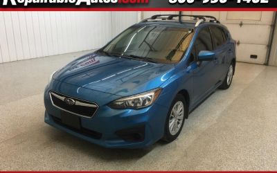 Photo of a 2018 Subaru Impreza 2.0I Premium AWD Repairable Hail Damage for sale