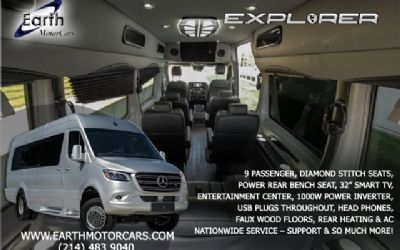 Photo of a 2023 Mercedes-Benz Sprinter 3500 Earth Explorer Luxury Custom 9 Pass High Roof for sale