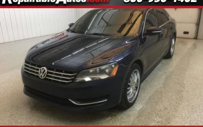 Photo of a 2014 Volkswagen Passat 2.0L TDI SE Repairable Hail Damage for sale