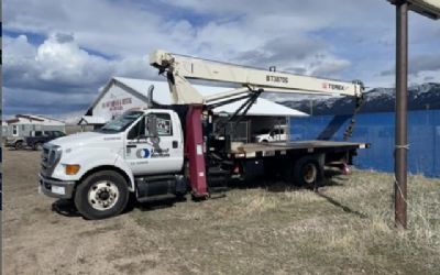 Photo of a 2011 Ford F750 Boom Truck for sale