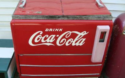 1957 Coca-Cola Clock, Cooler & A Peanut Warmer