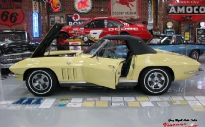 1966 Chevrolet Corvette Convertible Sunfire Yellow 300HP Top Flight