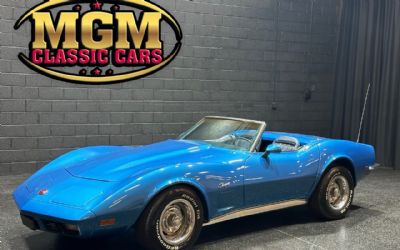 Photo of a 1973 Chevrolet Corvette Medium Blue Iridescent Convertible for sale