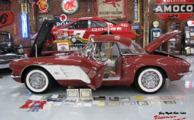 1961 Chevrolet Corvette Honduras Maroon, Fawn Top Flight 230HP “just In “