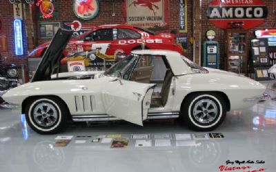Photo of a 1965 Chevrolet Corvette Convertible Ermine White -Saddle 350HP Top Flight “just IN” for sale