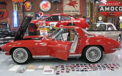 1964 Chevrolet Corvette Convertible 300HP Red -WHITE Interior “just IN”