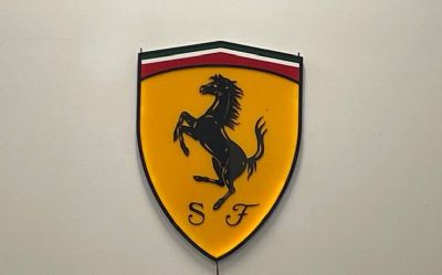 Photo of a Ferrari Emblem Light UP Sign Ferrari Emblem Light UP Sign for sale