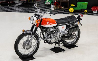 Photo of a 1969 Honda CL350 Scrambler Motorcycle. Concours Restoration for sale