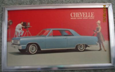 Photo of a 1964 Chevrolet Chevelle Malibu Super Sport Coupe Dealership Sign for sale