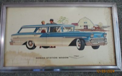 Photo of a 1958 Chevrolet Nomad Station Wagon Dealership Sign for sale