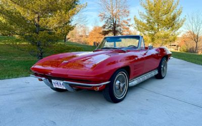 Photo of a 1964 Chevrolet Corvette Convertible 327 4SPD PS PB Side Pipes Knock Offs for sale