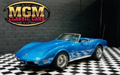 Photo of a 1973 Chevrolet Corvette Medium Blue Iridescent Convertible for sale